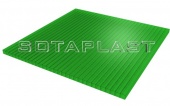 Сотовый поликарбонат 4 мм цвет зеленый